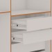 Guarda-Roupa Casal Madri 6 Portas 4 Gavetas 100% Mdf Cinamomo/Branco - Genialflex