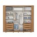 Guarda-Roupa Casal Mozzate 2 Portas 6 Gavetas Ripado com Espelho Flex Nature/Off White/Preto Hp - Henn
