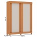 Guarda-Roupa Solteiro Toledo 2 Portas 100% Mdf Flex Cinamomo/Off White/Fendi - Genialflex