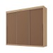Guarda-Roupa Casal Senna 3 Portas 6 Gavetas Capuccino/Terracota  - Maxel