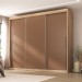 Guarda-Roupa Casal Senna 3 Portas 6 Gavetas Capuccino/Terracota  - Maxel