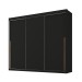 Guarda-Roupa Casal Senna 3 Portas 6 Gavetas Preto - Maxel