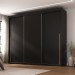 Guarda-Roupa Casal Senna 3 Portas 6 Gavetas Preto - Maxel
