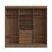 Guarda-Roupa Casal Michigan 3 Portas 4 Gavetas 100% Mdf com Espelho Castanho/Nude - Doripel Móveis