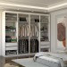 Guarda-Roupa Casal Nirvana Plus 8 Portas 4 gavetas com Espelho Branco/Cinamomo - Panorama Móveis