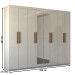 Guarda-Roupa Casal Nirvana Plus 8 Portas 4 gavetas com Espelho Branco - Panorama Móveis