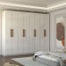 Guarda-Roupa Casal Nirvana 8 Portas 4 gavetas Branco - Panorama Móveis