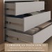 Guarda-Roupa Casal Senna 3 Portas 6 Gavetas com Espelho Cappuccino/Terracota - Maxel