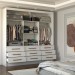 Guarda-Roupa Casal Taylor Plus 3 Portas 9 Gavetas com Espelho Branco - Panorama Móveis