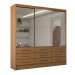 Guarda-Roupa Casal Taylor Premium 3 Portas 9 Gavetas com Espelho Cinamomo - Panorama Móveis