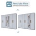 Guarda-Roupa Casal Aurora 6 Portas 2 Gavetas com Espelho Branco Neve - Panorama Móveis