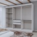 Guarda-Roupa Casal Aurora 6 Portas 2 Gavetas com Espelho Branco Neve - Panorama Móveis