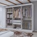 Guarda-Roupa Casal Aurora 6 Portas 2 Gavetas com Espelho Branco Neve - Panorama Móveis