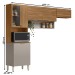 Cozinha Compacta Alba 6 Portas com Vidro Amêndola/Nude Prime Tx - Demóbile
