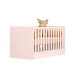 Berço Mini Cama Doce Sonho Rosa Acetinado  - Qmovi