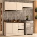 Cozinha Completa Koya 6 Portas 3 Gavetas Branco/Creme - Politorno
