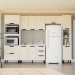 Cozinha Completa Meena 10 Portas 4 Gavetas Branco/Creme - Politorno