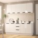 Cozinha Completa Meena 9 Portas 3 Gavetas Branco - Politorno