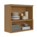 Armário Aéreo Cozinha 80 Cm Selene 2 Portas 100% Mdf Jequitibá/Off White Fosco - Linea Brasil