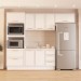 Cozinha Completa Amara 8 Portas 4 Gavetas Branco - Politorno