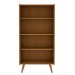 Estante para Livros Vértice 2 Portas 100% Mdf Cinamomo/Off White - Genialflex