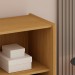 Estante para Livros Vértice 2 Portas 100% Mdf Cinamomo/Off White - Genialflex