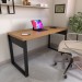 Mesa Escrivaninha Home Office 100% Mdf Freijó/Preto - Panorama Móveis