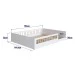 Cama Montessoriana Casal Affetto Branco - Completa Móveis