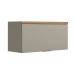 Armário Aéreo Cozinha 80 Cm Allure 2 Portas 100% Mdf Jequitibá/Gris Fosco - Linea Brasil