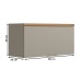 Armário Aéreo Cozinha 80 Cm Allure 2 Portas 100% Mdf Jequitibá/Gris Fosco - Linea Brasil