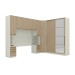 Guarda-Roupa Casal Modulado Seletto 9 Portas 9 Gavetas com Espelho Areia Hp/Jequitibá - Henn