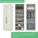 Guarda-Roupa Casal Modulado Seletto 11 Portas 9 Gavetas com Espelho Me20 Areia - Henn
