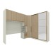Guarda-Roupa Casal Modulado Seletto 8 Portas 6 Gavetas com Espelho Me21 Areia/Jequitibá - Henn