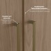 Guarda-Roupa Casal Modulado Seletto 8 Portas 6 Gavetas com Espelho Me21 Areia/Jequitibá - Henn