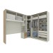 Guarda-Roupa Casal Modulado Seletto 8 Portas 6 Gavetas com Espelho Me22 Areia/Jequitibá - Henn