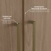 Guarda-Roupa Casal Modulado Seletto 8 Portas 6 Gavetas Me23 Areia/Jequitibá - Henn