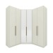 Guarda-Roupa Casal Modulado Seletto 6 Portas 3 Gavetas com Espelho Me31 Areia - Henn