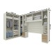 Guarda-Roupa Casal Modulado Seletto 9 Portas 9 Gavetas Me30 Areia/Jequitibá - Henn