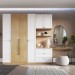 Guarda-Roupa Casal Modulado Infinity 8 Portas 6 Gavetas 100% Mdf Savana/Branco - Genialflex