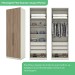 Guarda-Roupa Solteiro Modulado Seletto 4 Portas 3 Gavetas Me27 Areia/Jequitibá - Henn