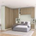Guarda-Roupa Casal Modulado Seletto 8 Portas 9 Gavetas Me29 Areia/Jequitibá - Henn