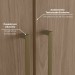 Guarda-Roupa Casal Modulado Seletto 8 Portas 9 Gavetas Me29 Areia/Jequitibá - Henn