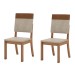 Cadeiras Kit 2 Cadeiras Milla Plus Nature/Caramelo/Creme - Henn