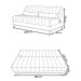 Sofá Cama 3 Lugares Reclinável Tequila Grafite - Vian