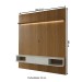 Painel para TV Até 75 Polegadas Colombo 1 Porta com Led Cinamomo/Off White - Panorama Móveis