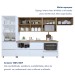 Cozinha Completa Nuestra Cosas 7 Portas 7 Gavetas Ripado 100% Mdf Branco/Nature - Panorama Móveis