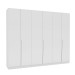 Guarda-Roupa Casal Porto 6 Portas 4 Gavetas Branco - Politorno