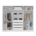 Guarda-Roupa Casal Porto 6 Portas 4 Gavetas Branco - Politorno