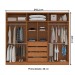 Guarda-Roupa Casal Porto 6 Portas 4 Gavetas Freijó/Verde - Politorno