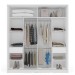 Guarda-Roupa Casal Porto 2 Portas 2 Gavetas Branco - Politorno